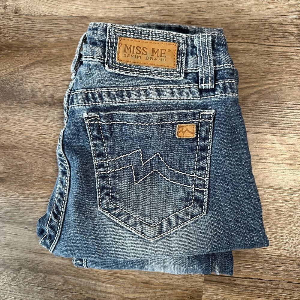 Miss Me Skinny Jeans Womens Size 28 Distressed Low Rise Medium Wash